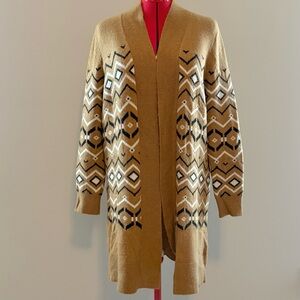 LOFT Open Fair Isle Cardigan